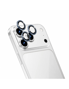Protector Lente Titanio 3D para iPhone 17 Pro serie(Azul oscuro) (3 lentes/paquete)