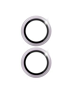 Protector Lente Titanio 3D para iPhone 17/16(Morado claro) (2 lentes/paquete) 2
