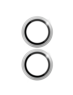 Protector Lente Titanio 3D para iPhone 17/16(Plata) (2 lentes/paquete) 2