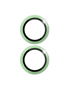 Protector Lente Titanio 3D para iPhone 17/16(Verde Claro) (2 lentes/paquete) 2