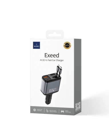 Exeed 117W Multi-Port Car Charger A+2C+L