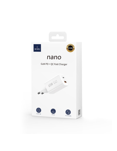 PD+QC 65W wall charger EU plug