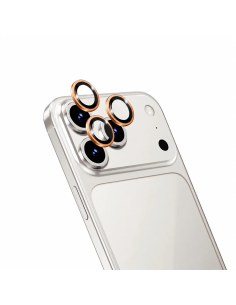 Sapphire Bi-Tone Lens Protector for iPhone 17 Pro Max / iPhone Pro Orange (3 Lenses/Pack)