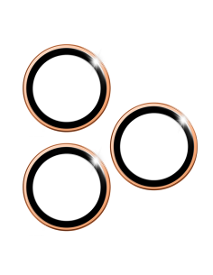 Sapphire Bi-Tone Lens Protector for iPhone 17 Pro Max / iPhone Pro Orange (3 Lenses/Pack) 2