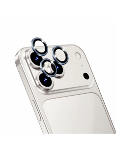 Protector de Lente de Zafiro PVD Bicolor para iPhone 17 Pro(Azul Oscuro) (3 lentes/paquete)