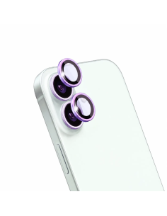 Protector de Lente de Zafiro PVD Bicolor para iPhone 17/16(Morado claro) (2lentes/paquete)