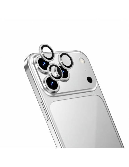 Protector de lentes iPhone 18 Pro/18 Pro Max Sapphire (Plata)