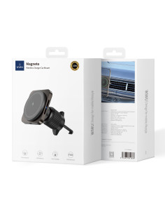 Cargador magnético inalámbrico para coche, color negro