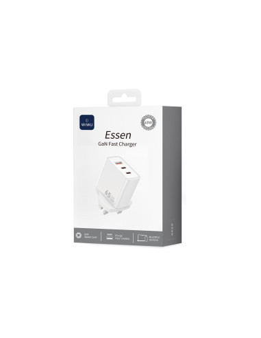 Essen 65W GaN Fast Charger USB A+2C – UK Plug