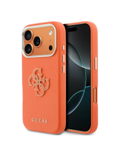 Funda Guess iPhone 17/18 Pro Texturizada 4G Naranja | WiWU B2B