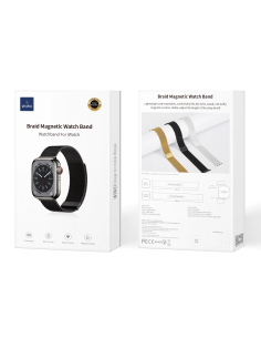 42/44/45/49mm Negro Correa de Malla Metalizada iWatch