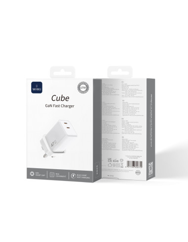 47W GaN Cube Fast Charger – UK Plug