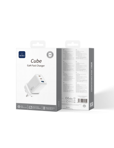 67W GaN Cube Fast Charger – UK Plug