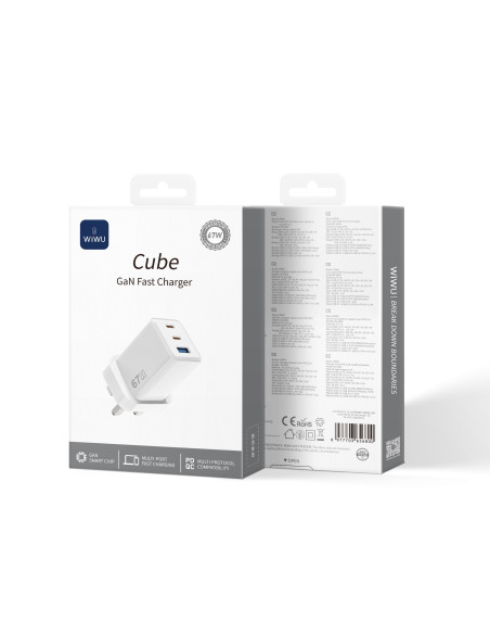 67W GaN Cube Fast Charger – UK Plug