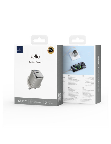 Jello 35W GaN Fast Charger QC+PD UK Plug