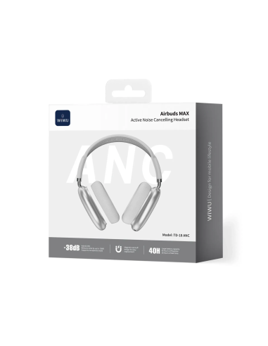 Airbuds MAX Cascos TD-18 Plata
