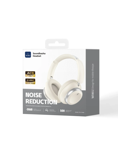 Cascos Soundbasha Headset  TD-17 ANC Beige