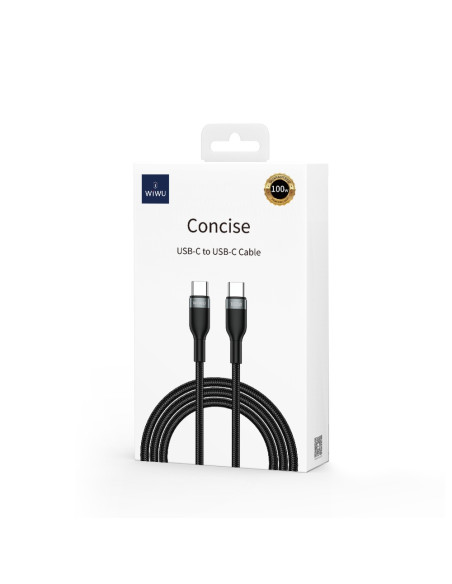 100W Usb C-C Fast Charging Cable 2 Meters Black