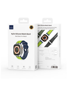 Kylin Silicone Strap for Apple Watch 42/44/45/49mm, Fluorescent Green