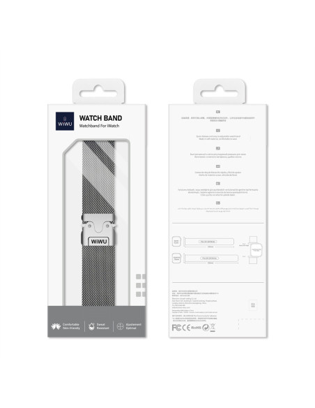 Silver Metallic Strap for Apple Watch 42/44/45/49mm