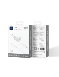 Cube – Cargador Rápido GaN 33W PD (A+C)