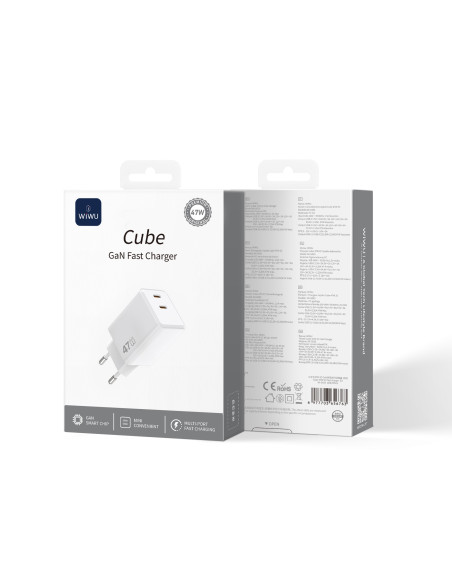 47W GaN Cube Fast Charger – EU Plug