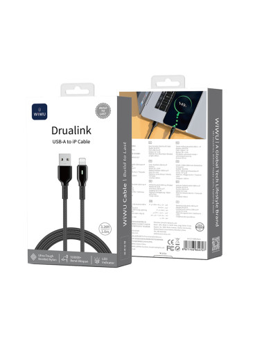 Drualink Cable USB-A a Lightning 12W – 1 m