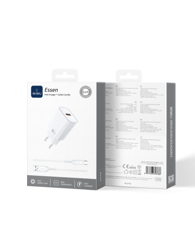 Essen – Cargador Rápido 18W (A) y Cable (A-C)