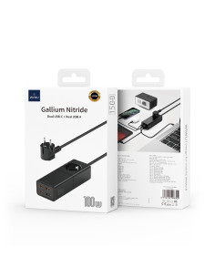 GaN 100W Charging Station 5-in-1 Power Strip for Laptop