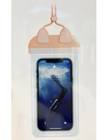 Pink Kitty Waterproof Case