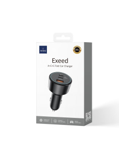 Exeed Cargador de Coche de 200W (A+2C) Negro