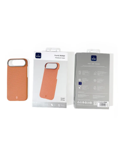 Premium Aramid Fiber Case with MagSafe for iPhone 17 Air Orange Aramid Armor