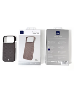Funda iPhone 17 Pro Fibra de Aramida con MagSafe Marrón Aramid Armor