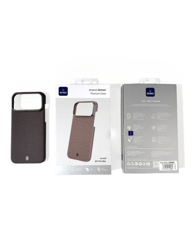Funda iPhone 17 Pro Max Fibra Aramida con MagSafe Marrón Aramid Armor