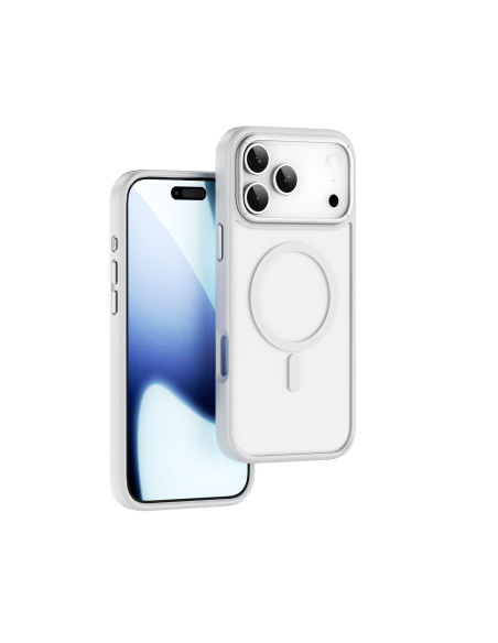 iPhone 17 Pro Max Case with MagSafe White Matte with White Edges ARMOR PRO