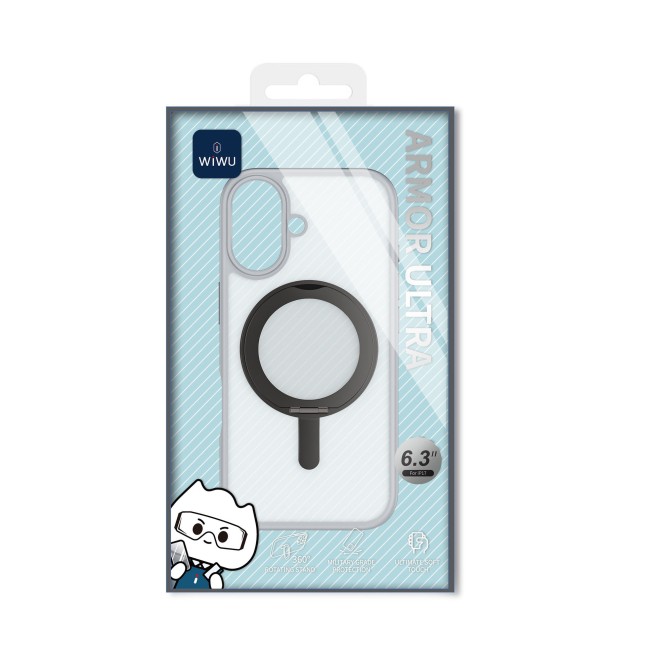 Funda iPhone 17 Soporte MagSafe Armor Ultra Blanco | WiWU