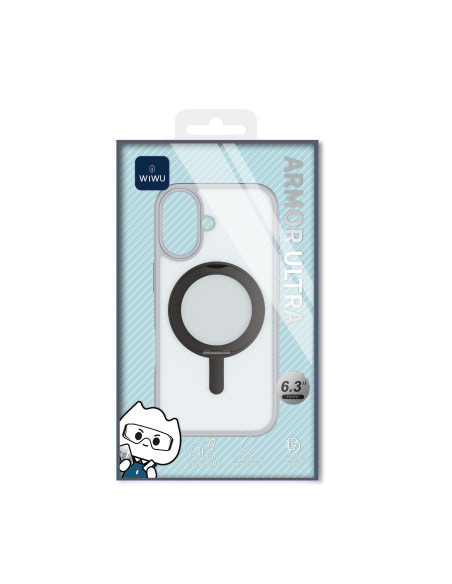 Funda iPhone 17 Soporte MagSafe Armor Ultra Blanco | WiWU