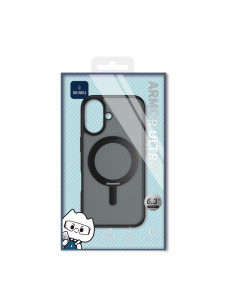 iPhone 17 Case with Stand and MagSafe Black Matte with Black Edges ARMOR ULTRA