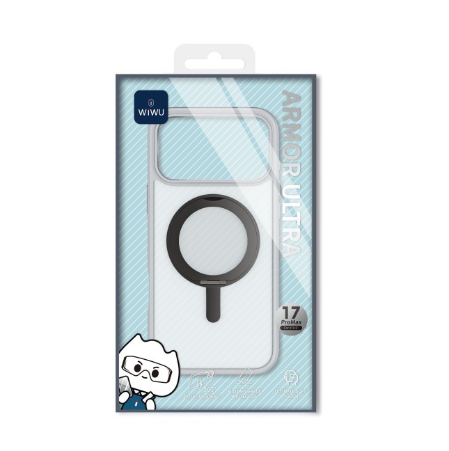 Funda iPhone 17/18 Pro Soporte MagSafe Armor Ultra Blanco | WiWU