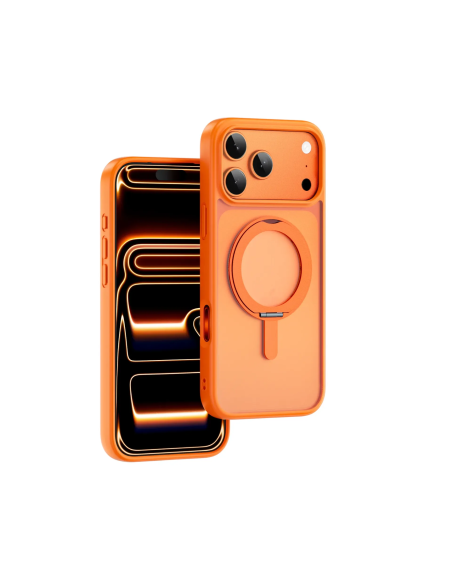 Funda iPhone 17 Pro/18 Pro con soporte y MagSafe Armor Ultra (Naranja Mate)