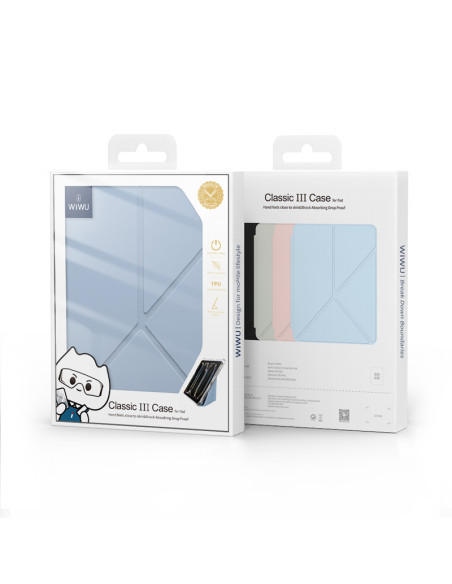 Foldable Case for iPad 10.2/10.5" Light Blue Classic III