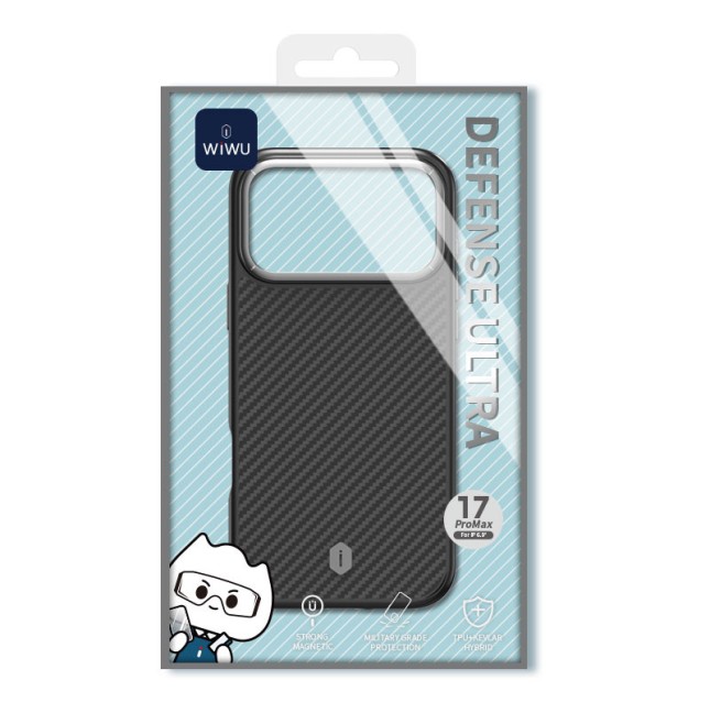 Funda iPhone 17/18 Pro Fibra Aramida MagSafe Defense Ultra | WiWU