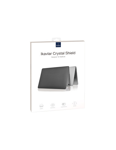 Macbook Air 15.3 Ikavlar Cristal Shield Case Black with Stripes