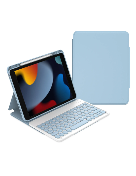 Funda Protectora con Teclado iPad 10.2"/10.5" Azul