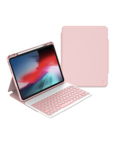 Funda Protectora con Teclado iPad 10.2"/10.5" Rosa