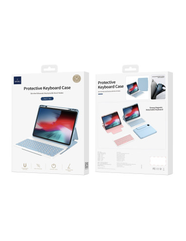 Funda Protectora con Teclado iPad Air 2024 10,9"/11" Azul