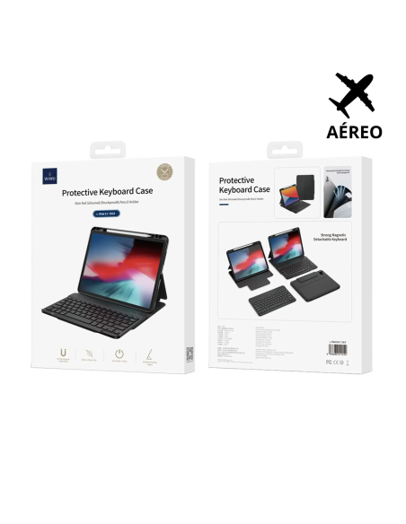 Funda Protectora con Teclado para A11/A9Plus Negro