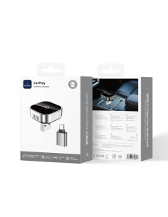 CarPlay USB Port with Type-C Adapter—Compatible with Apple and Android