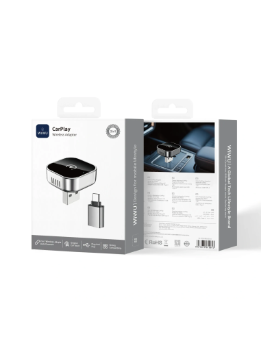 CarPlay Salida USB con Adaptador Tipo-C Compatible con Apple y Android