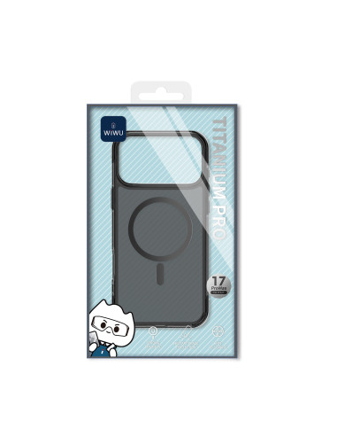Funda iPhone 17 Pro/18 Pro con MagSafe Transparente Negro Antiamarilleo TITANIUM PRO